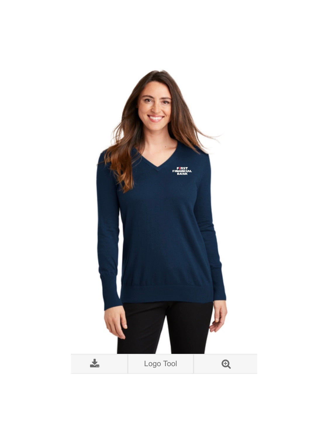 FFB Ladies V-Neck Sweater