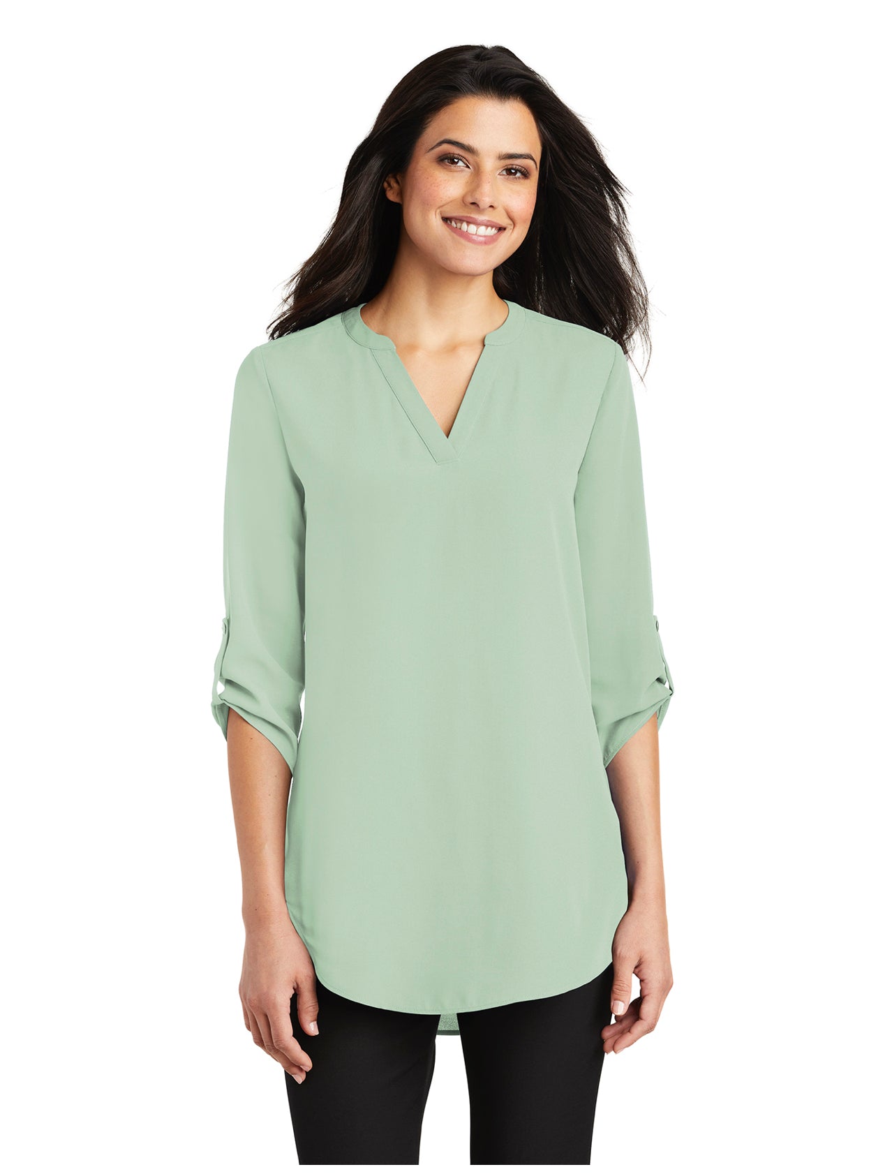 FFB Ladies 3/4-Sleeve Tunic Blouse