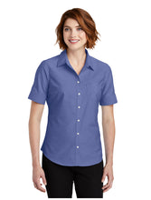 Load image into Gallery viewer, FFB Ladies Short Sleeve SuperPro&#39;&quot; Oxford Shirt
