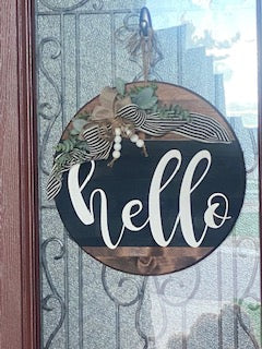 Hello Door Hanger