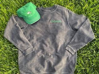 Corded sweatshirt with mascot name embroidery