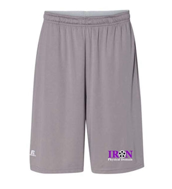 Iron PD Mens Dri power Shorts with Iron PD logo