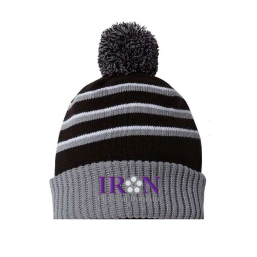 Iron PD Psych Domain beanie with puff